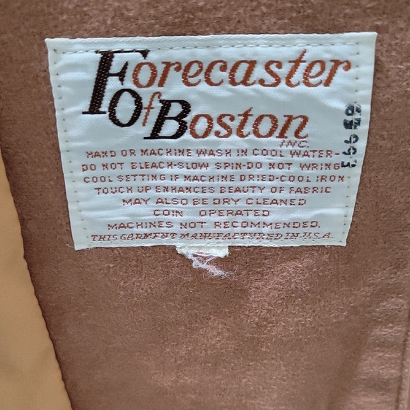 Forecaster Of Boston Classic Faux Suede Trench Coat Womens Sz L, Caramel Tan - Picture 2 of 7